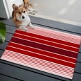 thumbnail image 4 of Red Striped Bathroom Mats 2x3 FT, Non Slip Small Kitchen Mat, Modern Minimalist Gradient Lines Country Washable Soft Backed Front Door Throw Rugs Non-Shedding Indoor Outdoor Doormat for Entryway Sink, 4 of 8