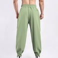 thumbnail image 4 of Puntoco Pantalones casuales de moda para hombre con cintura elástica y bolsillos para exteriores, 4 of 8
