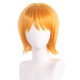 thumbnail image 1 of Peluca corta para cosplay naranja con flequillo, 35 cm, calor sintético, 210 g, 1 of 3