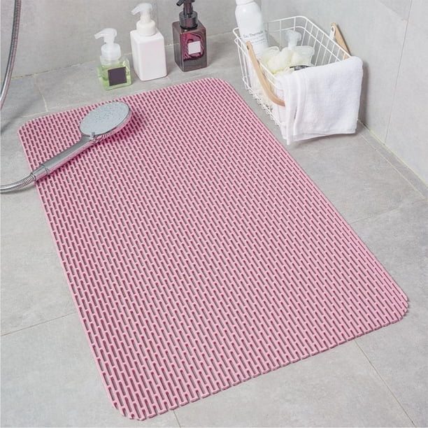 Puntoco Alfombrilla de baño resistente a caídas, alfombrilla de baño con ventosa para ducha, alfombrilla de baño con masaje para pies