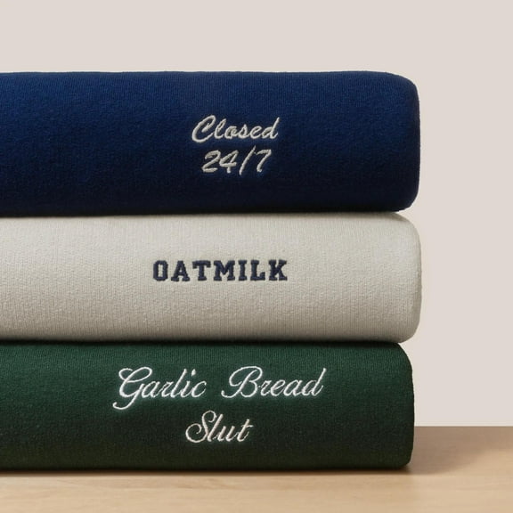 Custom Embroidered Sweatshirt - Left Pocket -Embroidery Sweater -Custom Text, Unisex Sweatshirt, LINHKHA