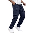 thumbnail image 6 of Mifsaly Straight Leg Cargo Pants for Men Drawstring Elastic Waist Baggy Pant with Multi Pockets Outdoor Hiking Training Outdoor Streetwear XL, 6 of 9