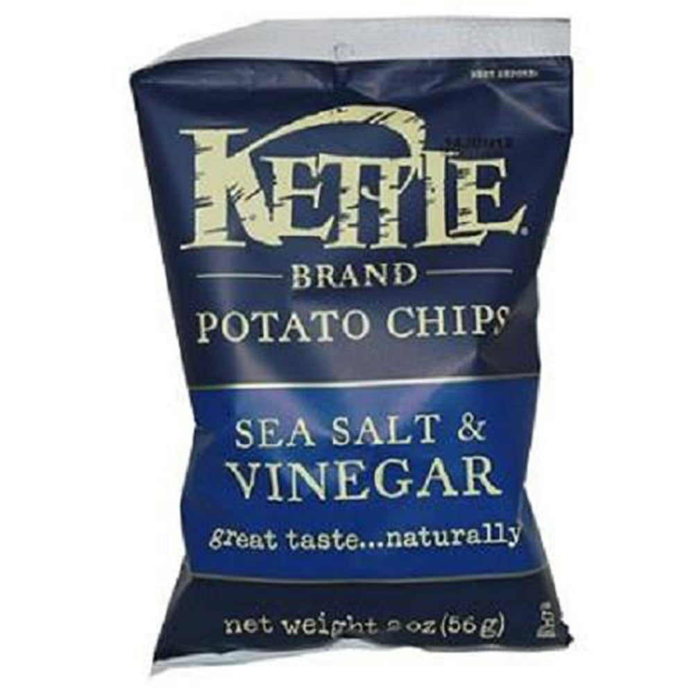 Product Of Kettle Brand, Sea Salt & Vinegar Chips, Count 6 (2 oz