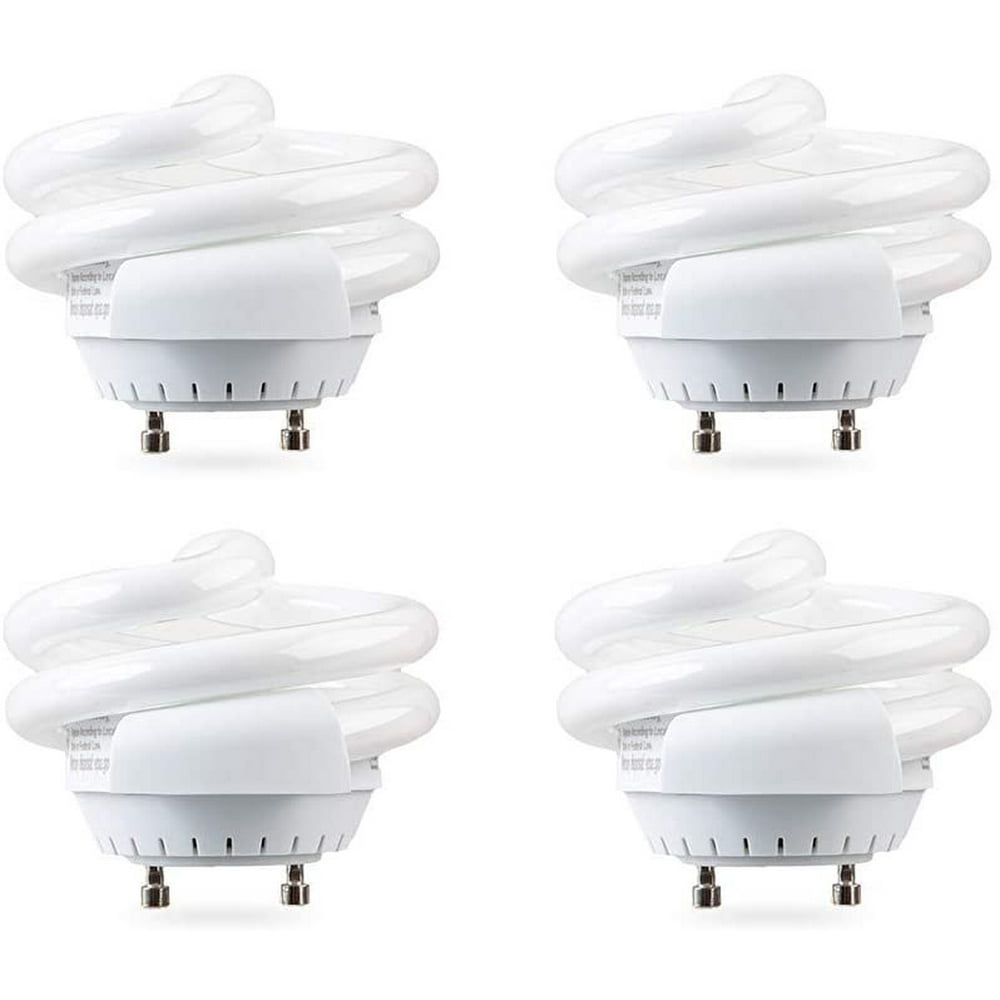 SleekLighting 13Watt T2 Spiral CFL GU24 Base Puck Light Bulb 2700K
