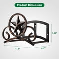 thumbnail image 2 of Garden Hose Holder Wall Mounted Decorative  Heavy Duty Metal Hanger For Outside Sturdy Water Rack Holds 125-feet Of 5/8-inch Hooks, 2 of 7