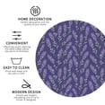 thumbnail image 3 of Fuzoiu Lavender Flowers Print Leather Coasters Set,Drink Coasters Set of 4,for Tabletop Protection, Durable PVC Coasters,Home Décor and Housewarming Gift-Round Shape, 3 of 6