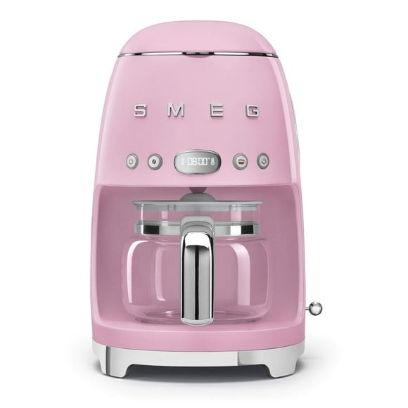 Cafetera Smeg, estilo retro de los años 50, jarra de vidrio para 10 tazas
