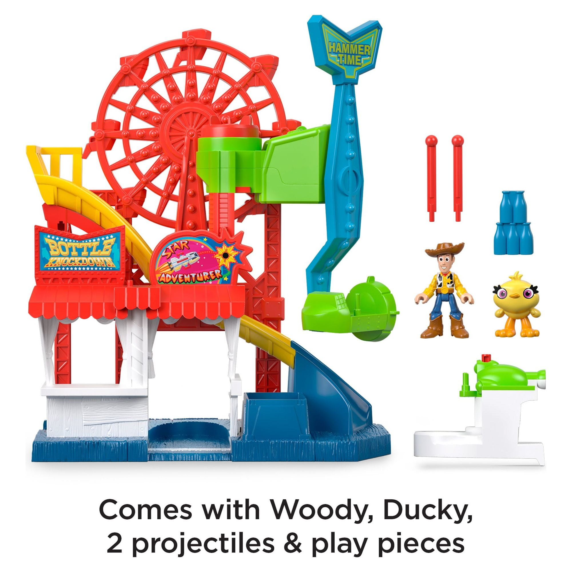 トイストーリーなど Imaginext Disney Pixar Toy Story Carnival Playset with Woody