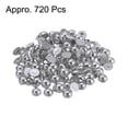thumbnail image 3 of REGALWOVEN 6mm AB Flat Back Pearls Loose Half Round Resin Pearl Beads DIY Crafts Metallic Silver Tone, 3 of 5
