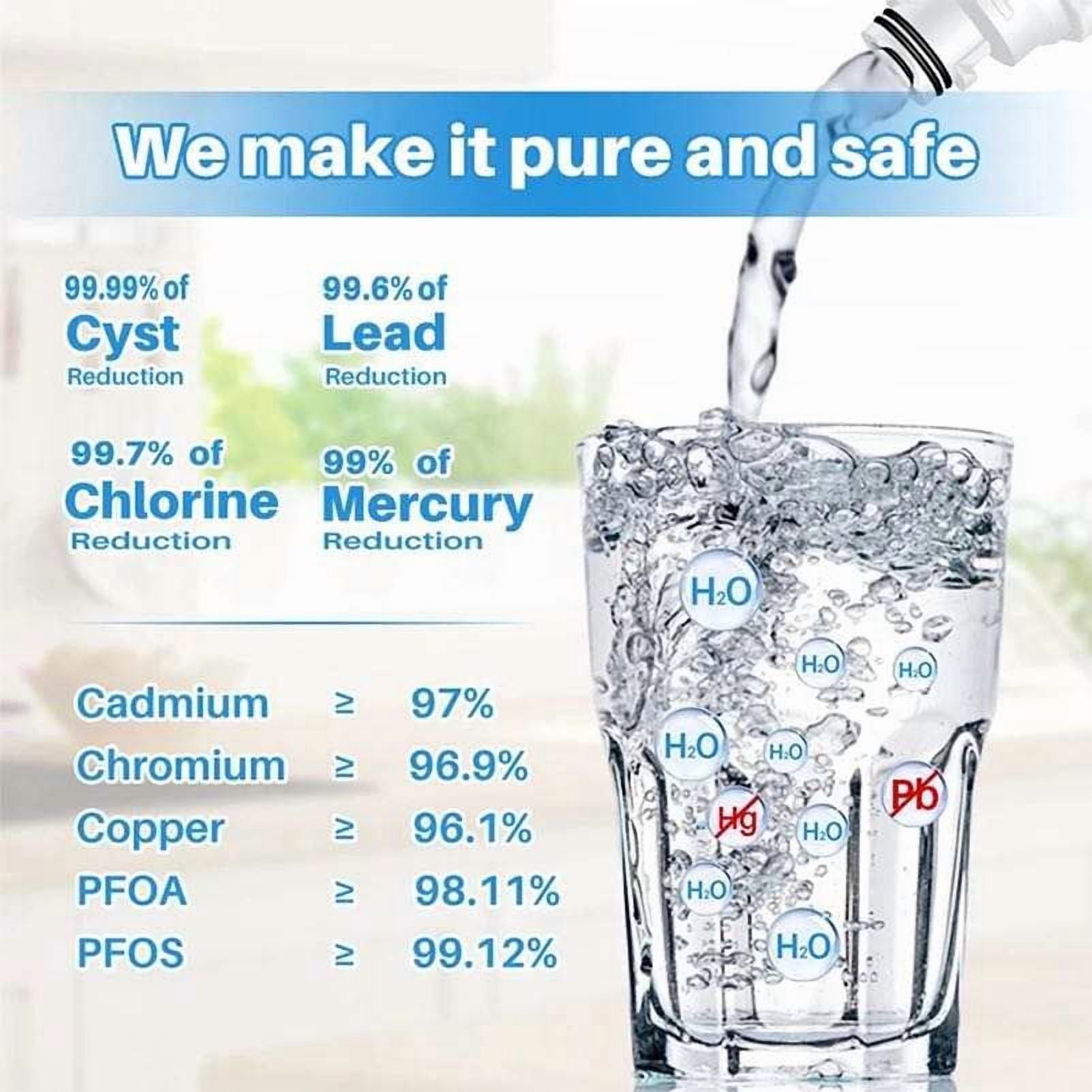 W10295370A Water Filter Replacement, Compatible with EDR1RXD1, Water Filter 1, W10295370, W10295370A, P8RFWB2L, P4RFWB, P4RFKB2 9930, 9081 (