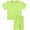 Fluorescent green, variant on WIBACKER 6M-13Y Girls Pajamas Solid Cotton 2-Piece Tops and Cartwheel Shorts PJ Set Loungewear Clothes Set