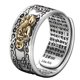 thumbnail image 2 of CHAO Anillo de protección de la riqueza con mantra Pixiu Mani de Feng Shui, amuleto de la suerte, anillo ajustable abierto, anillo de joyería budista, 2 of 4