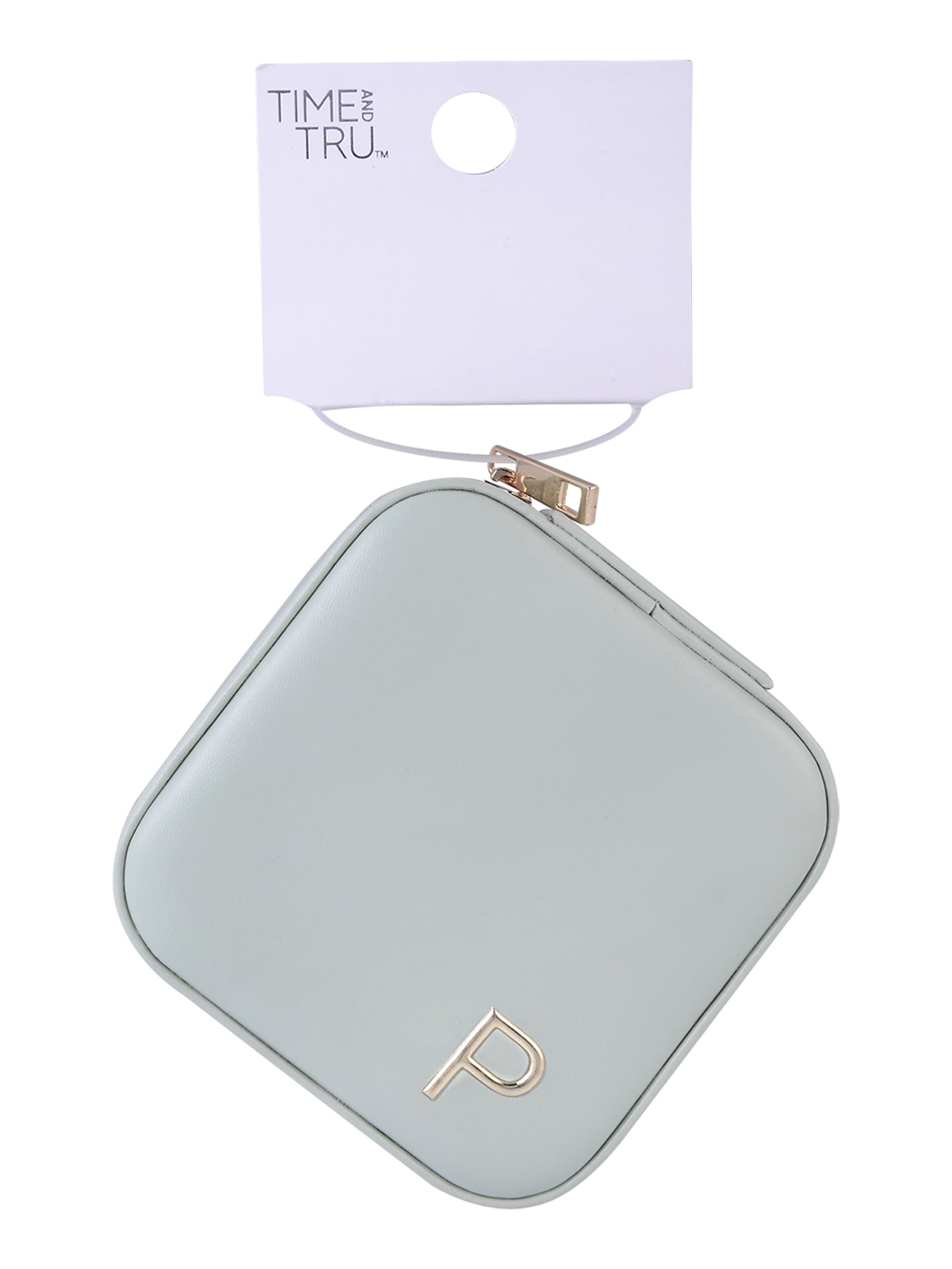 Time and Tru Square Sage Initial "P" Jewelry Organizer