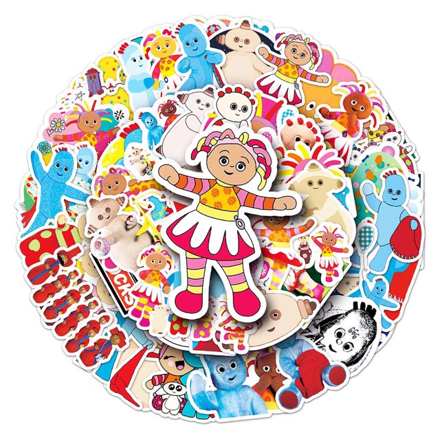 Paquete de pegatinas Night Gardens Anime, vinilo impermeable, 50 unidades