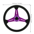 thumbnail image 2 of unbranded Universal Aluminum Alloy Steering Wheel For Golf Cart Racing Atv Comfortable Golf For Enhanced Driving Experience, 2 of 8