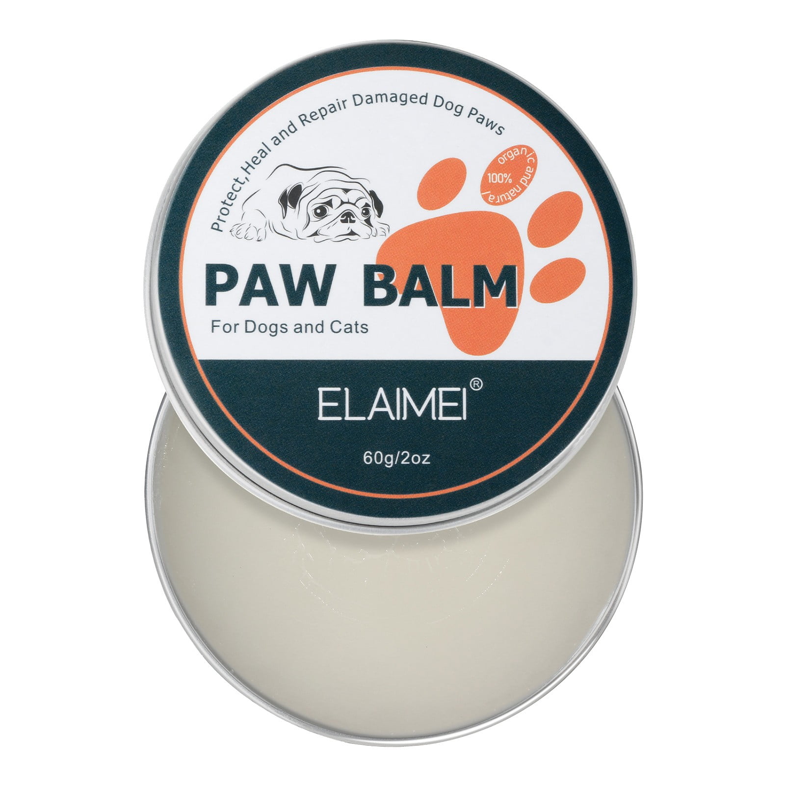 Bowake Natural Dog Paw Soother Dry Cracked Irritated Dog Paw Pads