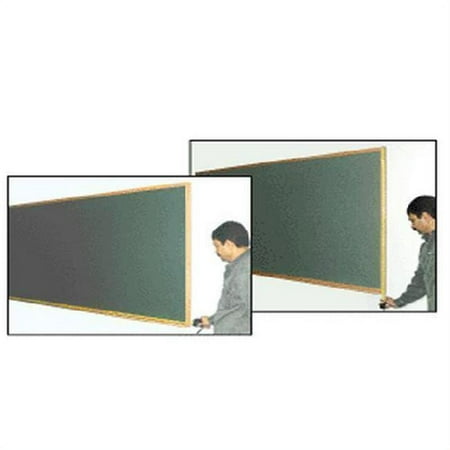 AARCO Products OVB4896V2 ''Overboard'' Aluminum Framed Porcelain Markerboards