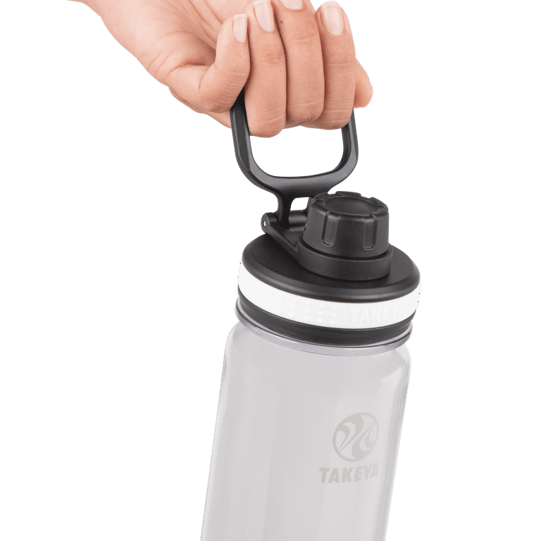 Takeya Tritan Plastic Straw Lid Water Bottle, Lightweight, Dishwasher safe,  14 oz, Ocean 