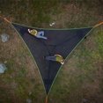 thumbnail image 4 of Hamaca triangular, hamaca aérea para acampar al aire libre de 3 puntos, diseño para 2-3 personas, para viajar en el patio trasero, acampar en el jardín (400 * 400 * 400 cm), 4 of 5