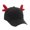 black red horn, variant on Lovely Deer Horn Baseball Hat for Women Girl Adjustable Baseball Caps Teens Headwear Outdoor Activity Sport Hat