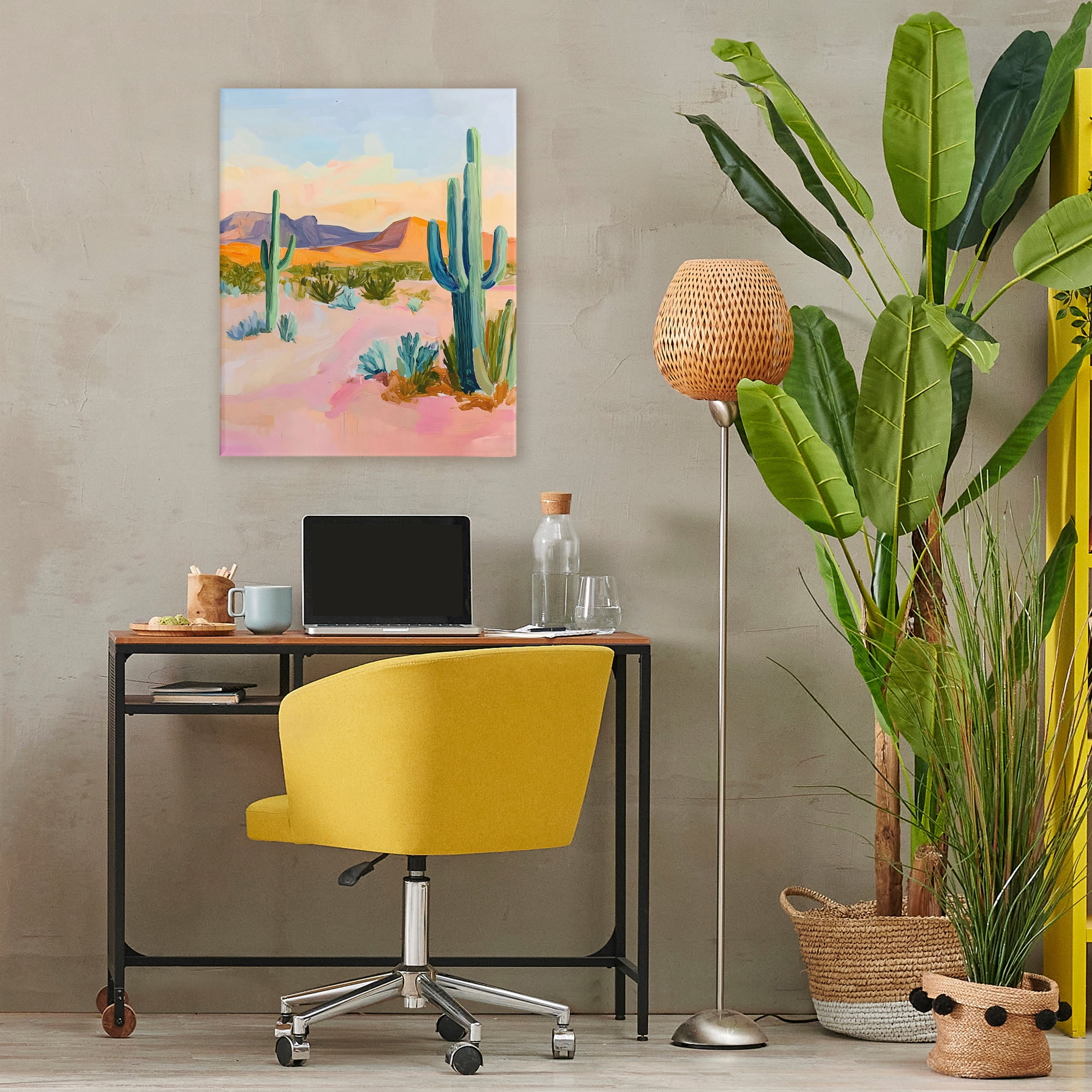Stupell Industries Cactus Desert with Soft Sunset Canvas Wall Art, design by The Prints Vibe