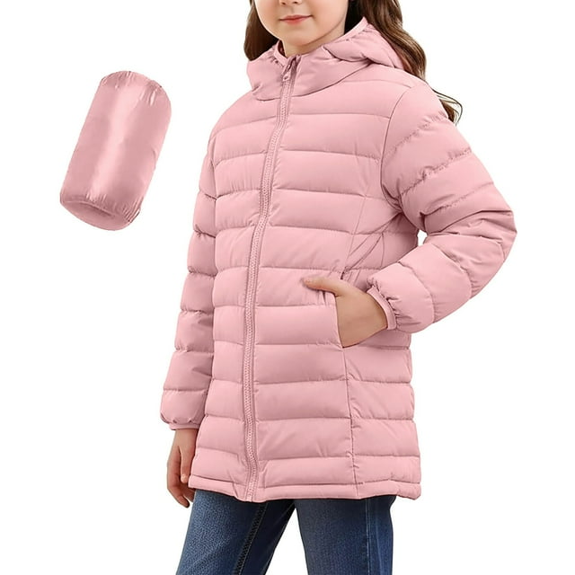 Cowsor Kids Winter Coats with Hooded Light Puffer Coat Warm Padded Jacket for Boys Girls Toddler