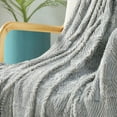 thumbnail image 5 of Home Soft Things Herringbone Faux Fur Throw - Silver - 50" x 60", 5 of 9