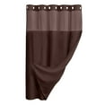 thumbnail image 1 of TIELUTT Rideau de Douche Sans Crochet avec Doublure de Sieste Facile à Installer Style Hôtel Rideau de Douche Imperméable Rideaux Solaires Mesure des Rideaux Garde le Froid Rideaux Isolants pour la Lumière d'Hiver, 1 of 4