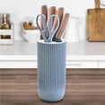 thumbnail image 4 of Kitchen Knife Set, Retrosohoo 6 Pieces Blue Professional Knife Set with Universal Knife Block, Super Sharp Knife Set with Ergonomic Handle, Non-Stick Stainless Steel Knife Block Set (Blue), 4 of 7