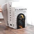 thumbnail image 6 of Pofeuu Full Moon Black Dragon Print Large Bookend Hold Heavy Books- Wood Bookends for Heavy Books Heavy Duty Book Ends Wood Bookends for Office Desk Non-Skid, 6 of 7