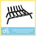 thumbnail image 3 of Achla Designs Minuteman International Sturdy Tapered Hearth Grate for Logs, 18 Inch Long, Black, 3 of 5