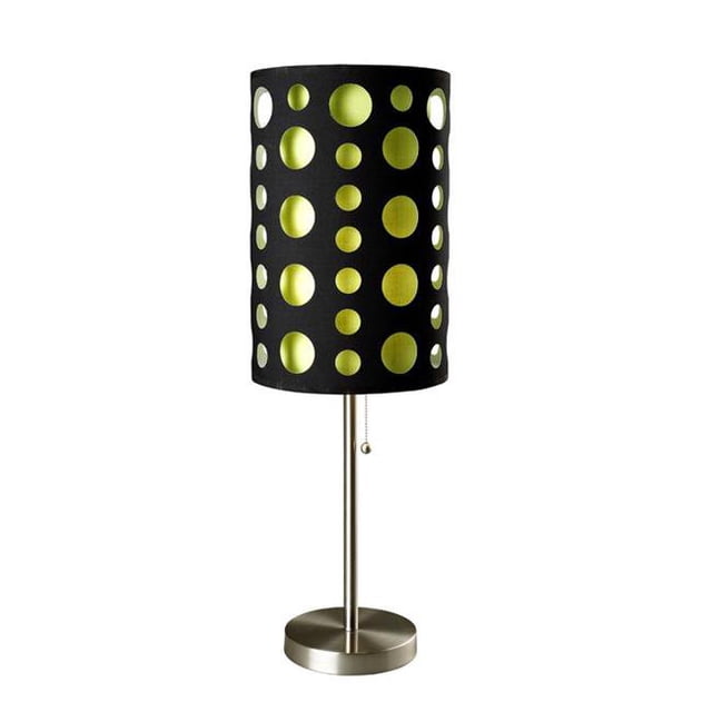33 in. Modern Retro Black-green Table Lamp