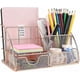 thumbnail image 1 of Desk Organiser, Rose Gold Desk Organizer With Mail Organizer, Pen Holder, 1 of 5