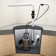 K2 Pumps Sump Pump 1/2 Hp Stainless Steel With Piggyback Tethered Switch