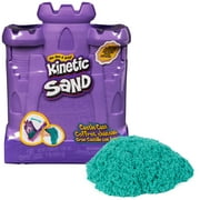 Kinetic Sand, Castle Case with Play Area, 1lb Teal Play Sand