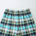 thumbnail image 7 of Gubotare Toddler Boy Summer Clothes Blue Short Sleeve T-Shirt Plaid Shorts Sky Blue,Size 6-7 Years, 7 of 7