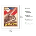 thumbnail image 2 of Styl’son The Grand Style Motorcycle - Vintage Motorbike Poster by F. J. Martin c.1930 - Bamboo Fine Art 290gsm Paper Print (Unframed) 24x32in, 2 of 4