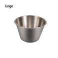 thumbnail image 2 of Bearachild Taza para salsa de inmersión, cocina de acero inoxidable 304, 4oz, porción de condimento para comer, contenedor de mermeladas de cubitos de Cocina y Comedor Largo Bearachild HA065211-02, 2 of 6