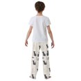 thumbnail image 4 of FORMRS Boys Pajama Pants with Pockets Size 6-8Y Kids Lounge Sleep Bottoms, Black Cute Cats, 4 of 8