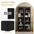 thumbnail image 5 of Harper & Bright Designs Free Standing 5 Tier Bookshelves, Bookcases Set of 2, Farmhouse Two-Tone Storage Cabinet with Adjustable Shelves, Modern Kitchen Pantry Cabinet for Living Room Office, Black, 5 of 12