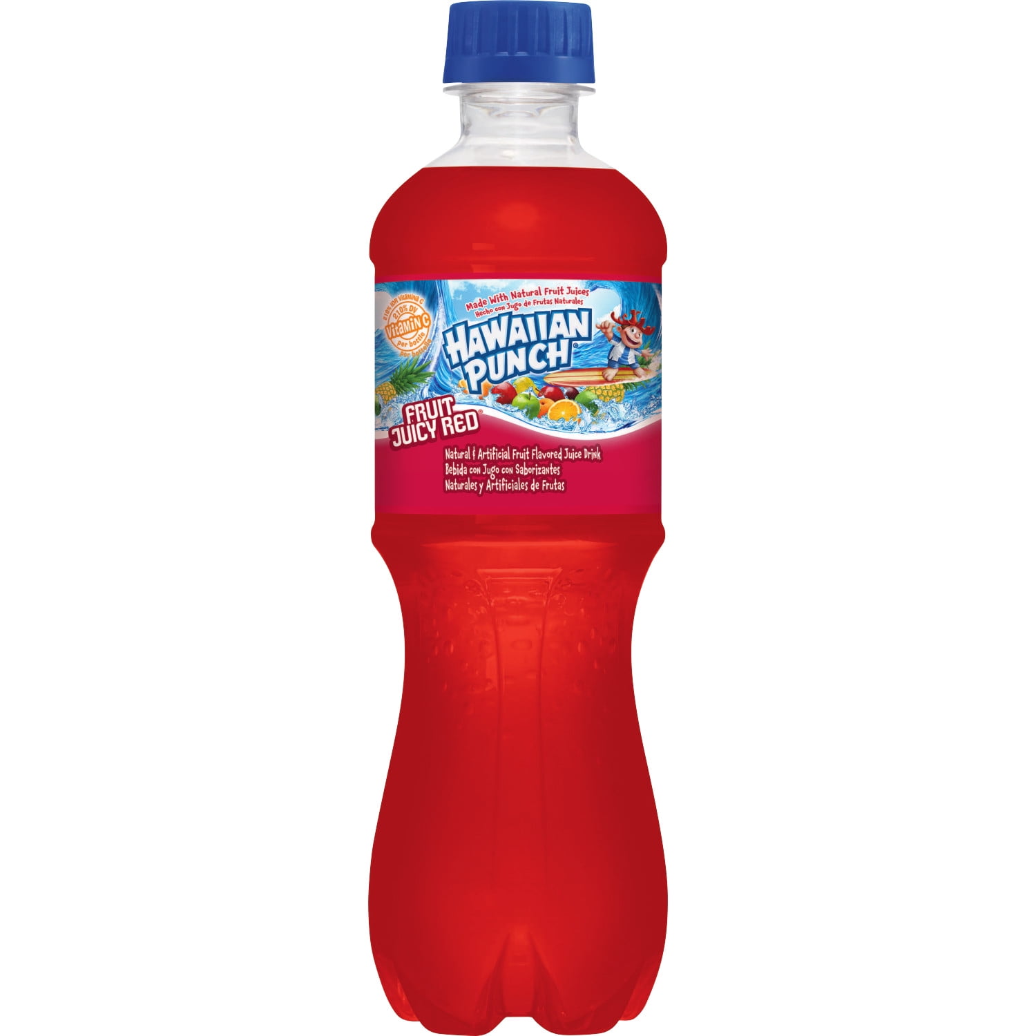 Hawaiian Punch Gluten-Free Fruit Juicy Red Juice Drink, 0.5 L, 6 Count
