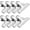 Silver-3 inch, variant on Chip Clips, 8 Pack Bag Clips, Stainless Steel Bags Clip for Food, Clips for Chips and Other Food Bags, Office Kitchen Home Usage Storage(Golden)