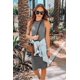 thumbnail image 3 of Vestido PRETTYGARDEN 2025 Midi Ajustado Sin Mangas Gris M, 3 of 6