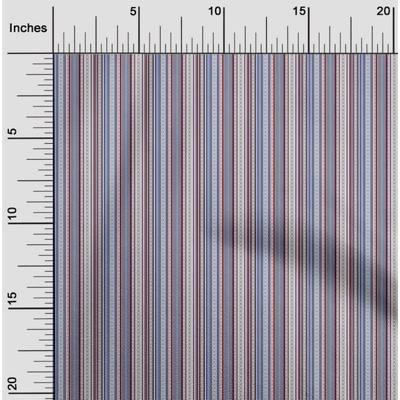 oneOone Viscose Chiffon Fabric Texture Stripe Printed Craft Fabric BTY 42 Inch Wide