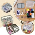 thumbnail image 2 of IMENGL Clearance! Delayuji Needle and Thread Kit Sewing Kit with Case Portable Sewing Sewing Kit for Home Adults Beginner Emergency Contains Thread Scissors Needles Measure One Size Gray, 2 of 7