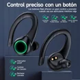 thumbnail image 4 of Auricular in-ear gamer inalámbrico Mankiw U5 negro con luz verde LED, 4 of 8