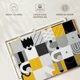 thumbnail image 6 of Elephant Stock Abstract Geometric Concept Wall Art - Horizontal Canvas Wall Art - Living Room Wall Decor - Abstract Canvas - Yellow And Black Decor - 12" x 8", 6 of 8