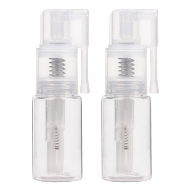 WRISTBIQUE 2Ud Portátiles Para Polvo Con Spray Atomizador Y Material Pet Transparente Para Uso Diario