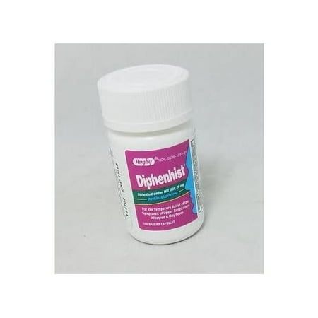 - 3 Pack Rugby Diphenhist 25mg Antihistamine Allergy Relief 100 Capsules Each