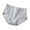 Grey, variant on Women's Breathable Cotton Period Panties Menstrual Heavy Flow Leak Proof Underwear Briefs Light Blue M